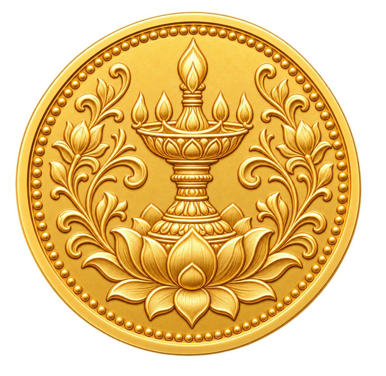 22 KT GOLD COIN MODEL 5