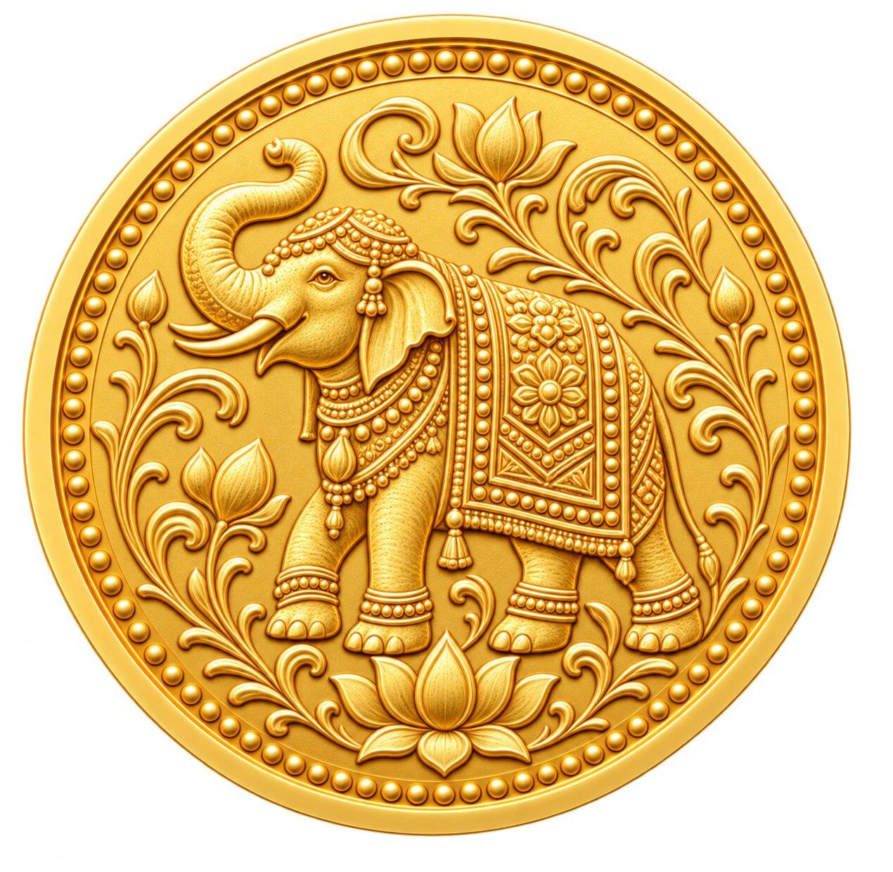 22 KT GOLD COIN MODEL 6